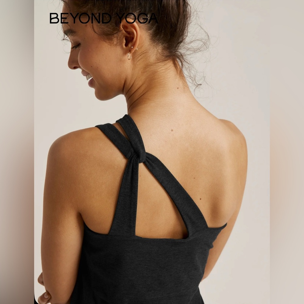💫Beyond Yoga Spacedye Lost Your Mind Dress, Small, EUC, Black, Asymmetrical - Picture 3 of 15